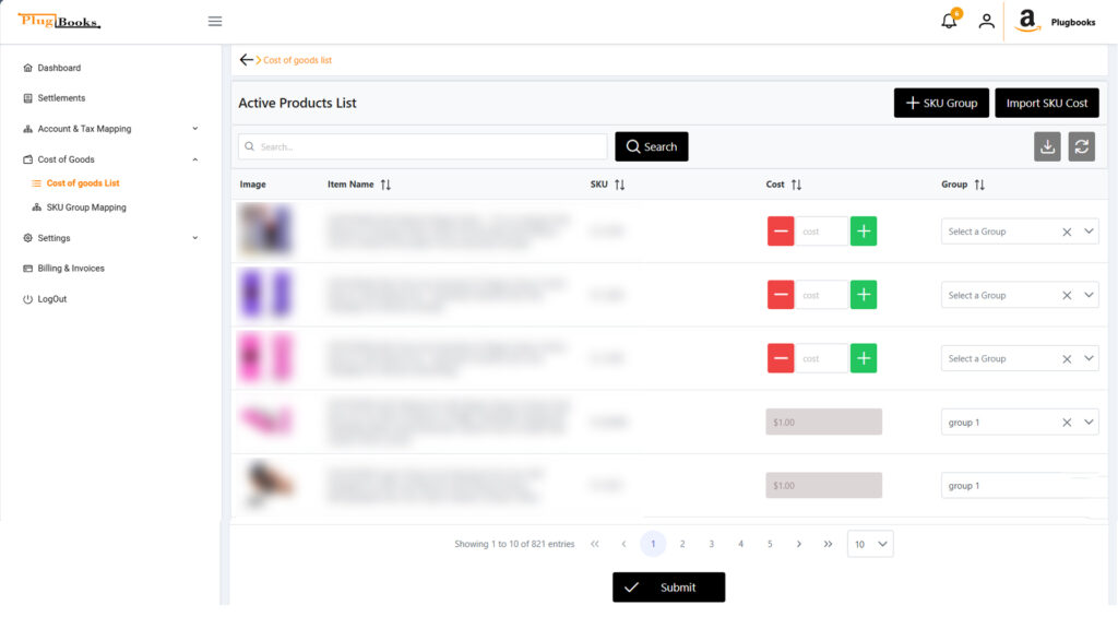 cost-of-goods-list-sku-list