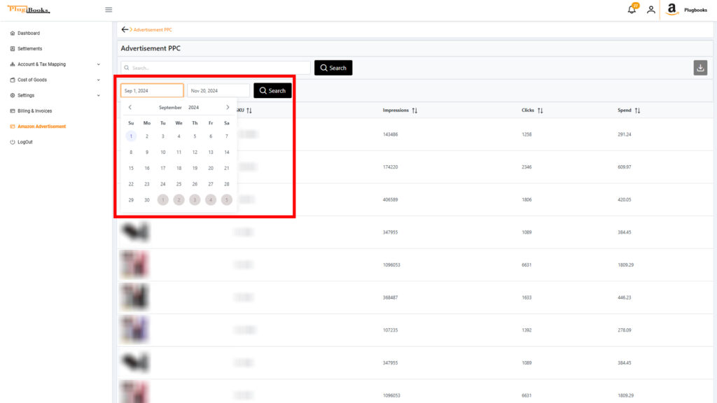 amazon-ads-ppc-date-filter